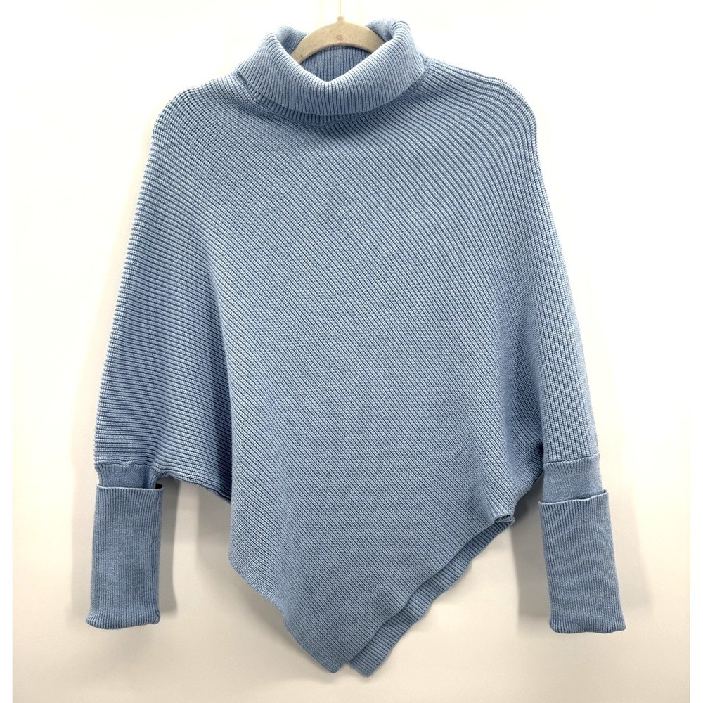 Halara Womens Large Sweater Turtle Neck Asymmetrical Work Athleisure Cozy Active